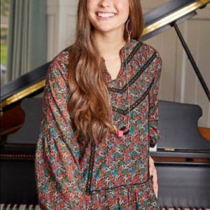 NWT Matilda Jane Carol Christmas Holiday Top Blouse Small